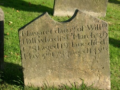 Gravestone in Belford