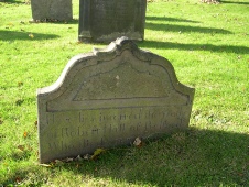 Hall gravestone